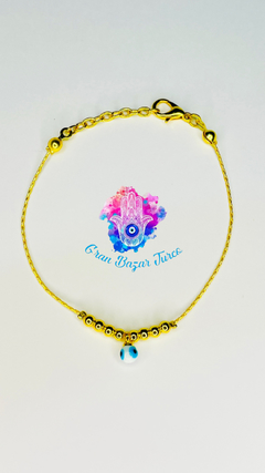 Pulsera Cadena Dorada - Ojo Turco en internet