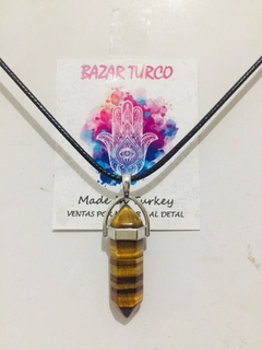 Collar Cuarzo Ojo de Tigre - comprar online