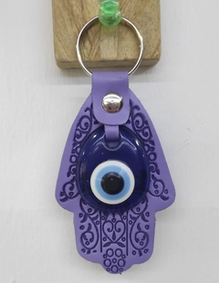 Llaveros Mano de Fatima en cuero - tienda online
