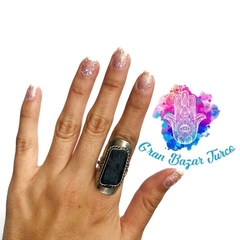 Imagen de ANILLO - TURMALINA NEGRA