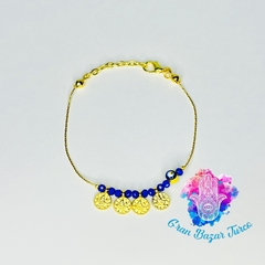 Imagen de Pulsera Cadena Dorada - Ojo Turco-Tugra