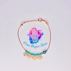 Pulsera Cadena Rosada - Ojo Turco en internet