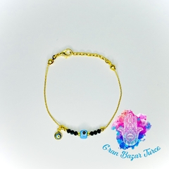 Pulsera Dorada - Ojo Turco