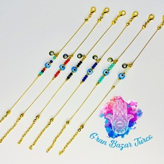 Pulsera Dorada - Ojo Turco
