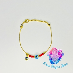 Pulsera Dorada - Ojo Turco - comprar online