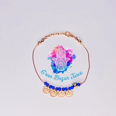 Pulsera Cadena Rosada - Ojo Turco - tienda online
