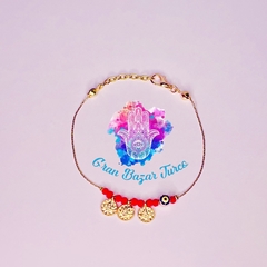 Imagen de Pulsera Cadena Rosada - Ojo Turco