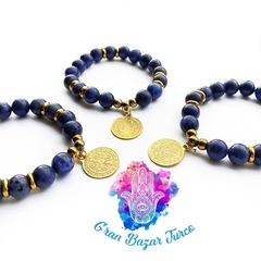 PULSERA CUARZO - MEDALLA SAN BENITO