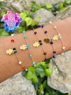 Pulsera Dorada - Mano Hamsa R. 2