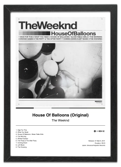 Quadro - The Weeknd (House Of Balloons) - comprar online