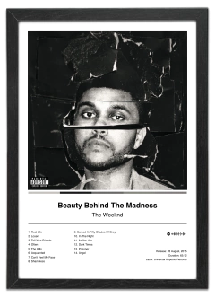 Quadro - The Weeknd (Beauty Behind The Madness) - comprar online