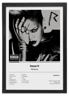 Quadro - Rihanna (Rated R) na internet