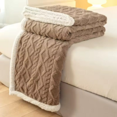 Frazada Corderito Jacquard