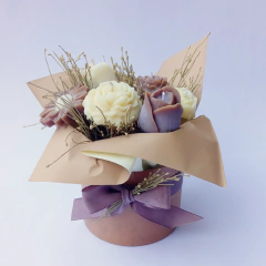 Bouquet de 6 Velas Florales - tienda online