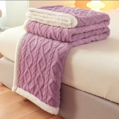 Frazada Corderito Jacquard - Almacén de Cosillas