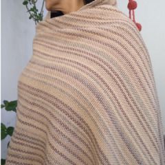 Manta Chal Oveja Beige - comprar online