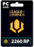 League of legends 2260RP (15USD) LATAM - comprar online