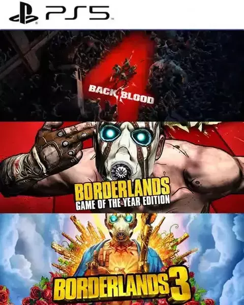 Combo Borderlands Game of the Year Edition + Borderlands 3 + Back 4 Blood PS5