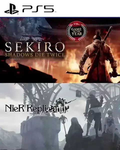 Combo Sekiro Shadows Die Twice Game of the Year Edition + NieR Replicant PS5 RETRO