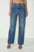 Calça Jeans Leoni low com Cinto