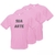 Camiseta 100% Poliéster Adulto Rosa