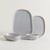 Set Platos Playo Zarzis x 2 - Gris Brillante - comprar online