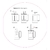Cafetera Bodum Brazil 3 pocillos - Off White