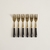 Set de 6 tenedores Black/Gold