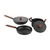 Set de ollas Negras con madera - Chichimamerry Home