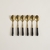 Set de 6 cucharas Black/Gold