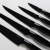 Taco de cuchillos Imantado Acero Black + 5 Cuchillos Black Rayadito - tienda online