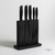 Taco de cuchillos Imantado Acero Black + 5 Cuchillos Black Rayadito - comprar online