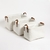 Canasto Boucle Crudo Rectangular