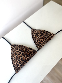 Top cortininha onça - comprar online