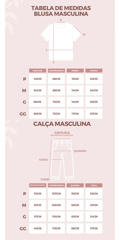 Pijama casal vaquinha - loja online