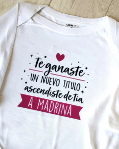 Body de tía a madrina
