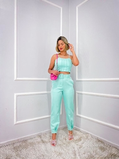Conjunto cropped alfaiataria