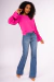 103600 BLUSA ML LASTEX PUNHO DOCE TRAMA