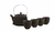 Set Tetera Shanghi Ceramina Marron Cuatro Cuenco 750ml