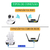 Câmera iP robô 3 antenas wifi visão noturna full HD 360º microfone áudio babá eletrônica robozinho sem fio