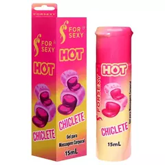 GEL HOT PARA SEXO ORAL COMESTIVEL CHICLETE 15ML FORSEXY