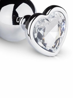 PLUG ANAL PEQUENO COM CRISTAL FORMATO CORAÇÃO - comprar online