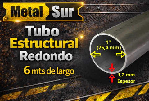 TUBO ESTRUCTURAL 1"X1,2 (25,4 MM)
