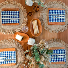 Individual Redondo Charlotte Natural - Maria Medina Deco