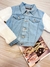 Jaqueta jeans teddy na internet