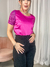 Cropped T-shirt Paetê na internet