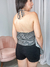 Cropped Babados Tricoline Listrado - comprar online