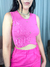 Cropped Canelado Strass - loja online