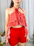 Cropped Babados Tricoline Listrado - It´sGringa Shop | Moda Feminina