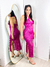 Vestido Paetê Midi Frente Única